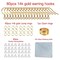 80 Pieces/40 Pairs, Gold Earring Hooks Ear Wires Fish Hooks, 240pcs Hypo-allergenic Jewelry Findings Parts with Jump Rings and Clear Silicone Earring Backs Stoppers for DIY Jewelry Making (14K Gold)
